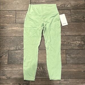 lululemon athletica Green Full Length Leggings with High Rise Waistband